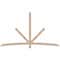 Ekena Millwork Alberta Smooth Timber Gable Bracket, Douglas Fir, 96"W x 56"H x 1 1/2"D x 3 1/2"F, 14/12 Pitch GBW096X56X0204ALB00SDF - alternate 1
